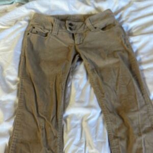 00 khaki corduroy Abercrombie and Fitch